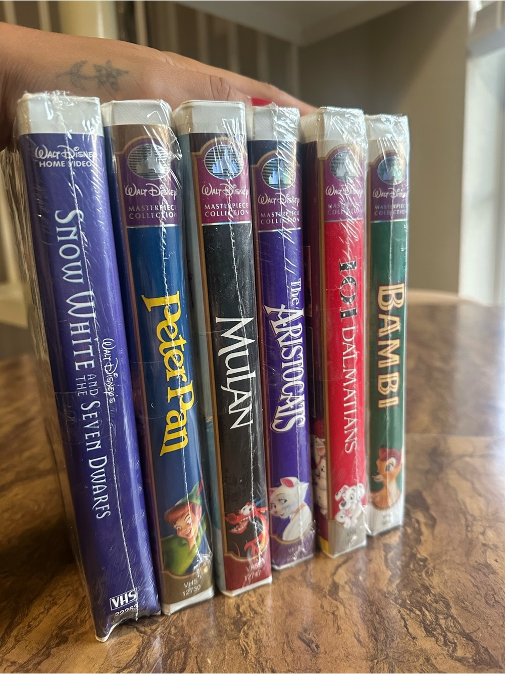 Lot of 6 Authentic Walt Disney Masterpiece Collection VHS Tapes Unopened - Picture 3 of 8
